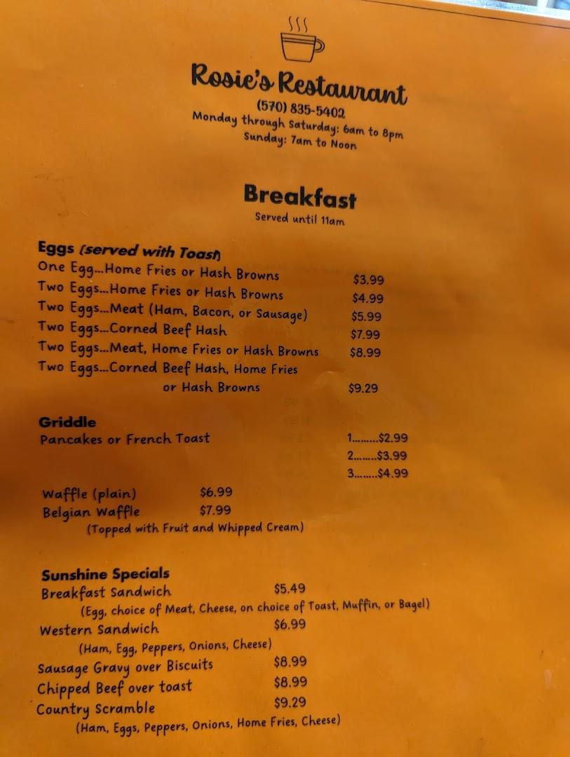 Rosie's (formerly Mema's)